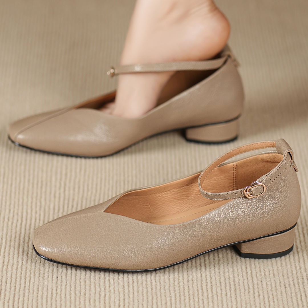 Women Shoes Sale - danxuefei women's sheepskin square toe ankle