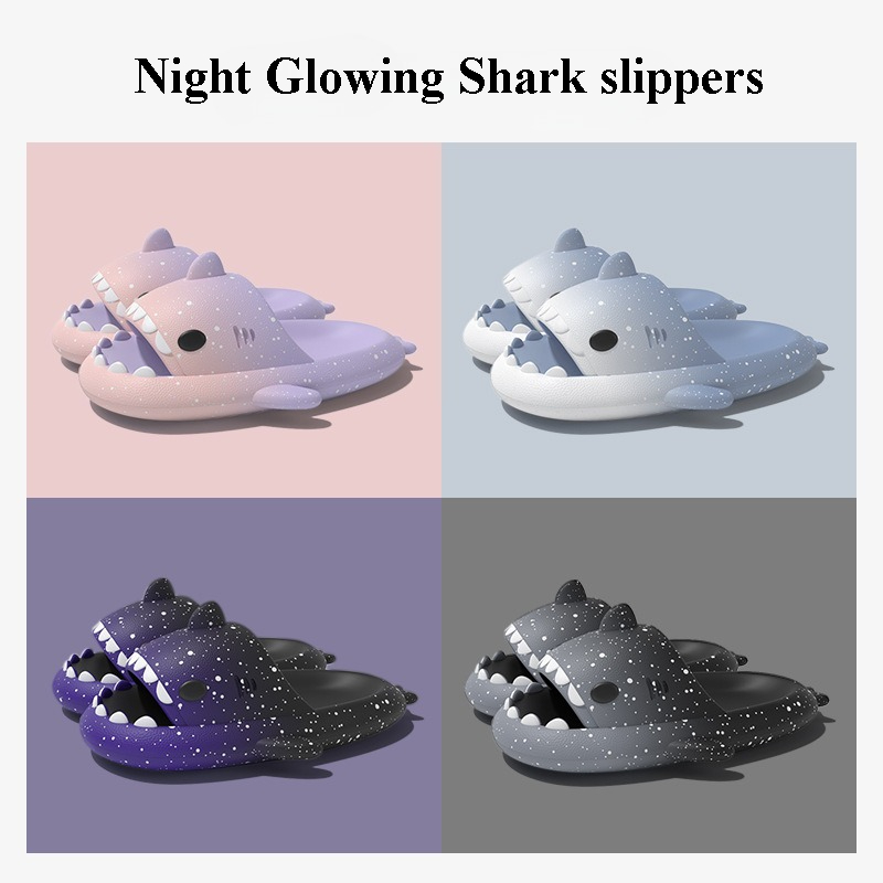Women Shoes Sandals - Cute Cartoon Shark Slippers For Women