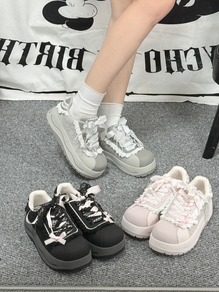 Women Shoes Sale - Grey Running Single Shoes Gururu Original