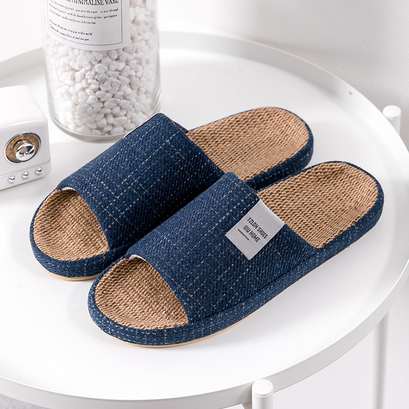 Women Shoes Sandals - Men's Breathable Linen Slippers, Four Seasons