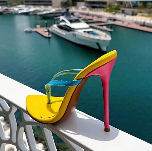 Women'S Shoes Navy Blue - Hot Pink Blue Yellow Mixed Color