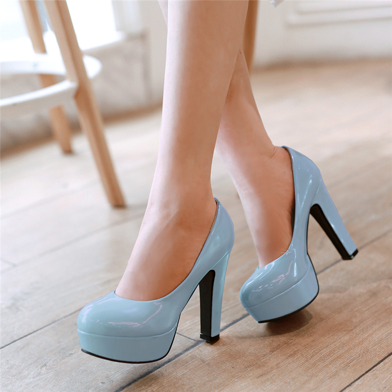 Elegant Women High Heels Platf - огляд і ціна Women'S Shoes Navy Blue