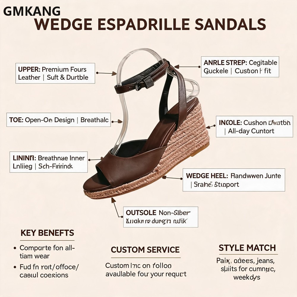 Summer Wedge Heels Sandals Wom - огляд і ціна Espadrille Wedge Shoes