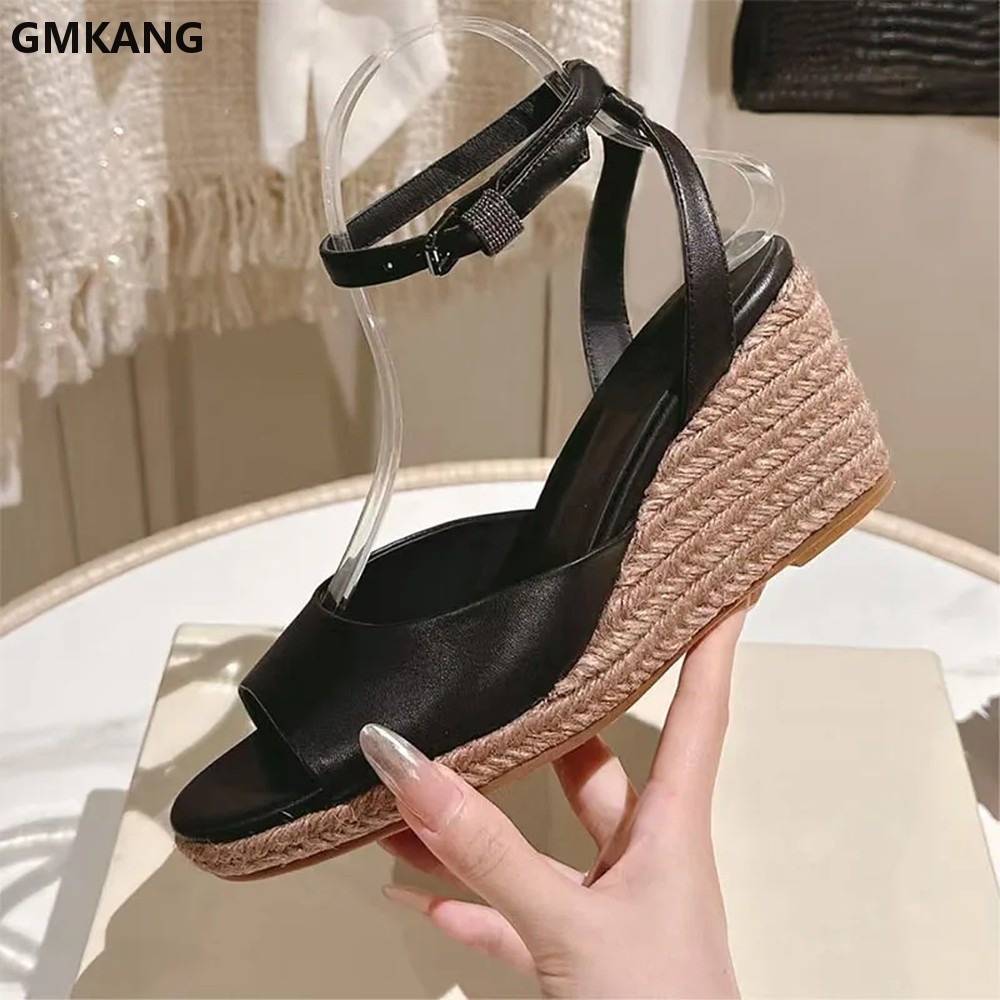 Summer Wedge Heels Sandals Wom - огляд і ціна Espadrille Wedge Shoes