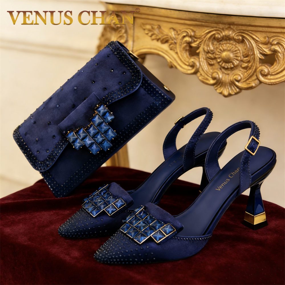 Mineral Blue Rhinestone High H - огляд і ціна Women'S Shoes Navy Blue