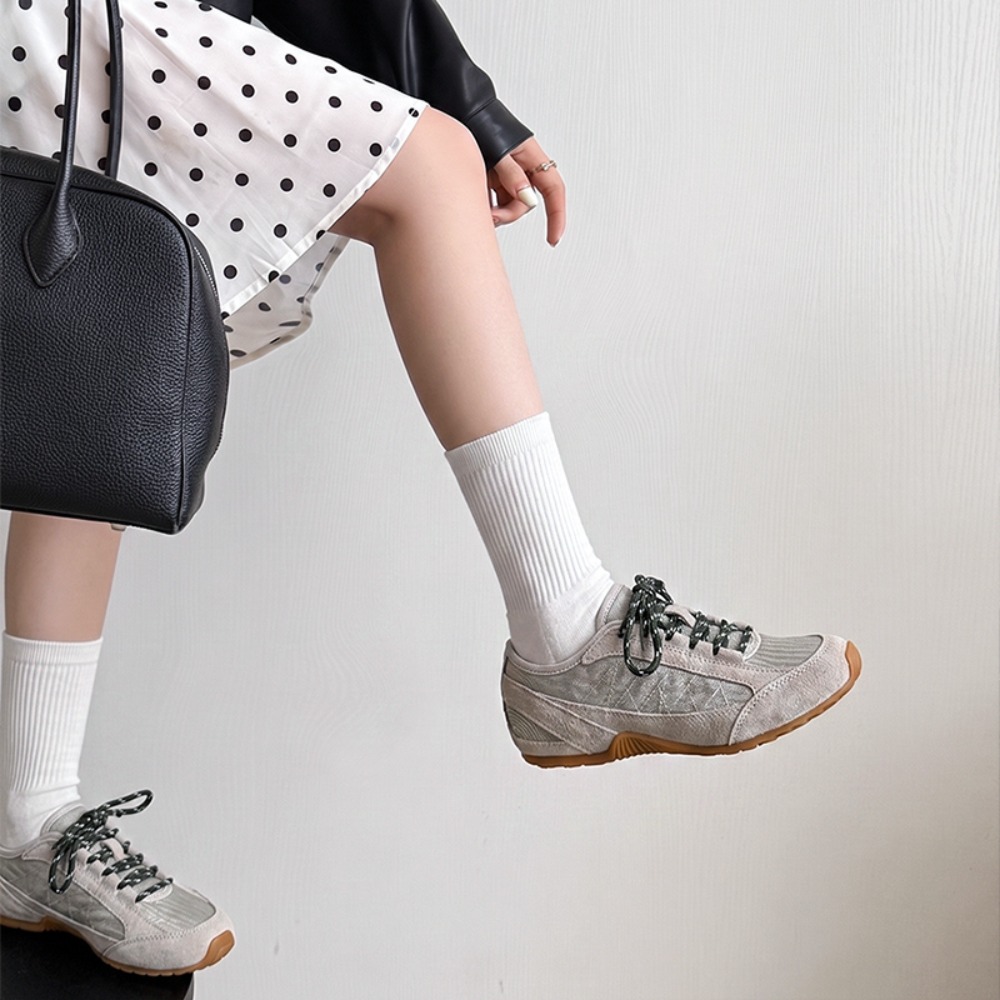 Vintage Stitching Panel Suede  - огляд і ціна Women Shoes Sneakers