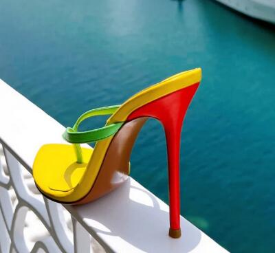 Hot Pink Blue Yellow Mixed Col - огляд і ціна Women'S Shoes Navy Blue