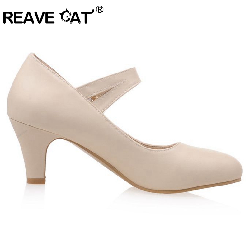 REAVE CAT woaman Med heels pum - огляд і ціна Women'S Shoes Navy Blue