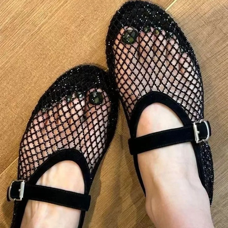 Hollow Rhinestone Baotou Sanda - огляд і ціна Women Shoes Sandals