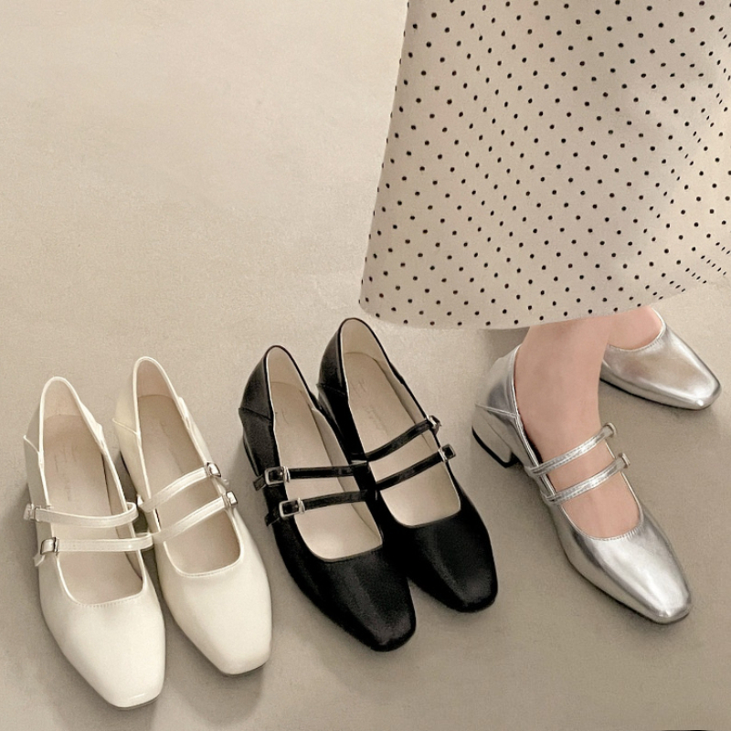 Square Toe Low Heel Women Silv - огляд і ціна Women Shoes Heels
