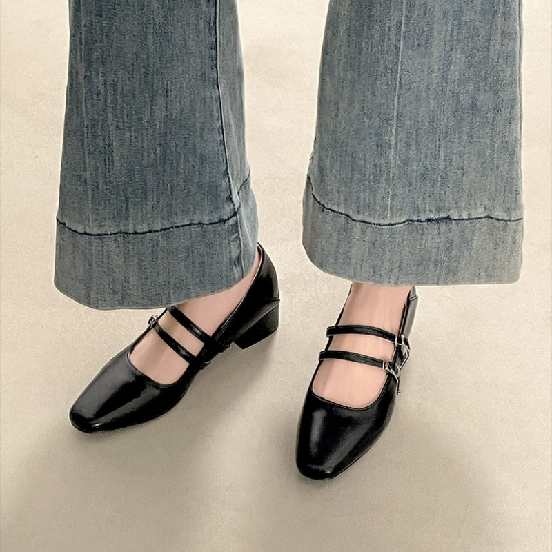 Square Toe Low Heel Women Silv - огляд і ціна Women Shoes Heels