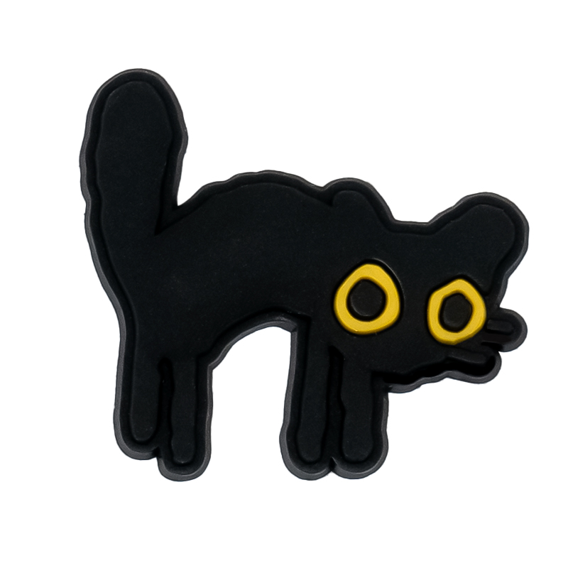 9Pcs Tblack catr Croc Charms S - огляд і ціна Croc Style Clog