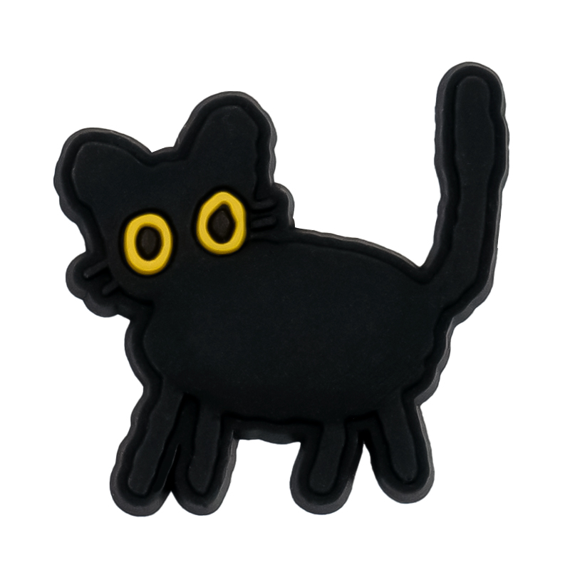 9Pcs Tblack catr Croc Charms S - огляд і ціна Croc Style Clog