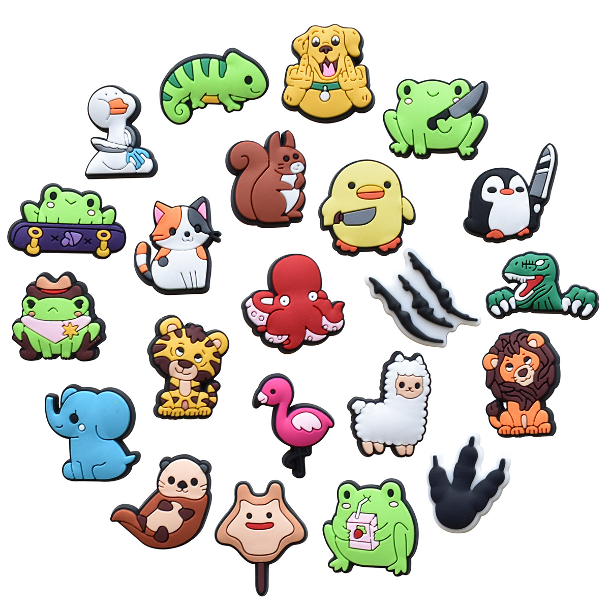 New 1Pcs  Cartnoon Animals Sho - огляд і ціна Croc Style Clog
