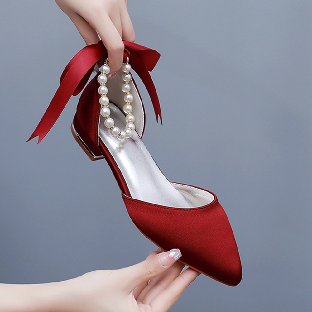 Wedding Shoes Bride Flat Heel  - огляд і ціна Women Shoes Sandals